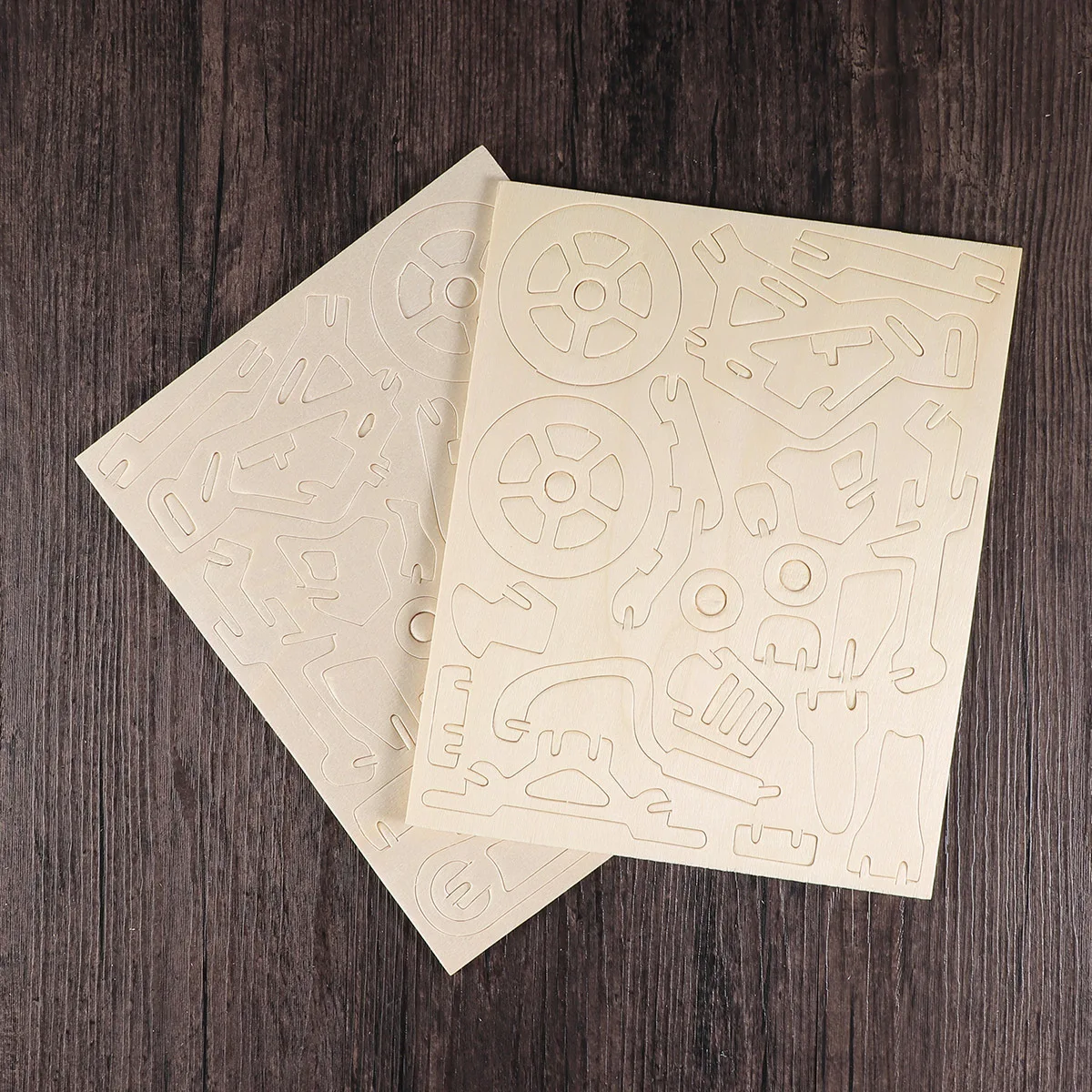 لغز مركبة ثلاثي الأبعاد على الطرق الوعرة، ألغاز تعليمية خشبية يمكنك صنعها بنفسك دعابة الدماغ للأطفال والكبار، مجموعة أدوات بناء الخشب #3