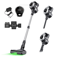 MOOSOO YC1 Cordless Vacuum Cleaner, 12kPa High Suction, Up to 40min Runtinte, LED Display, Multi-Cyclone Filtration System