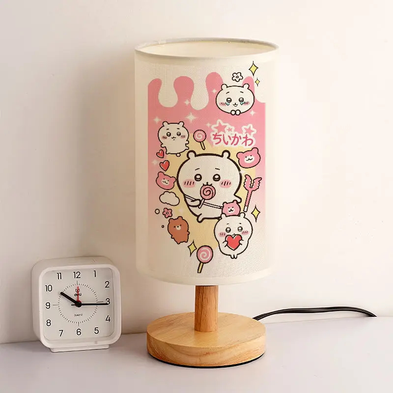 MINISO لطيف Kawaii LED ضوء الليل مثيرة للاهتمام Chiikawa Usagi Momonga أنيمي أباجورة الفردية الكرتون هدية عيد ميلاد #4