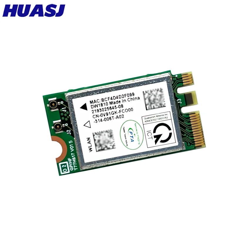 DW1810 433M dual band wireless network interface card wifi bluetooth 4.05.0 QCA9377 QCNFA435 Wireless Adapter Card