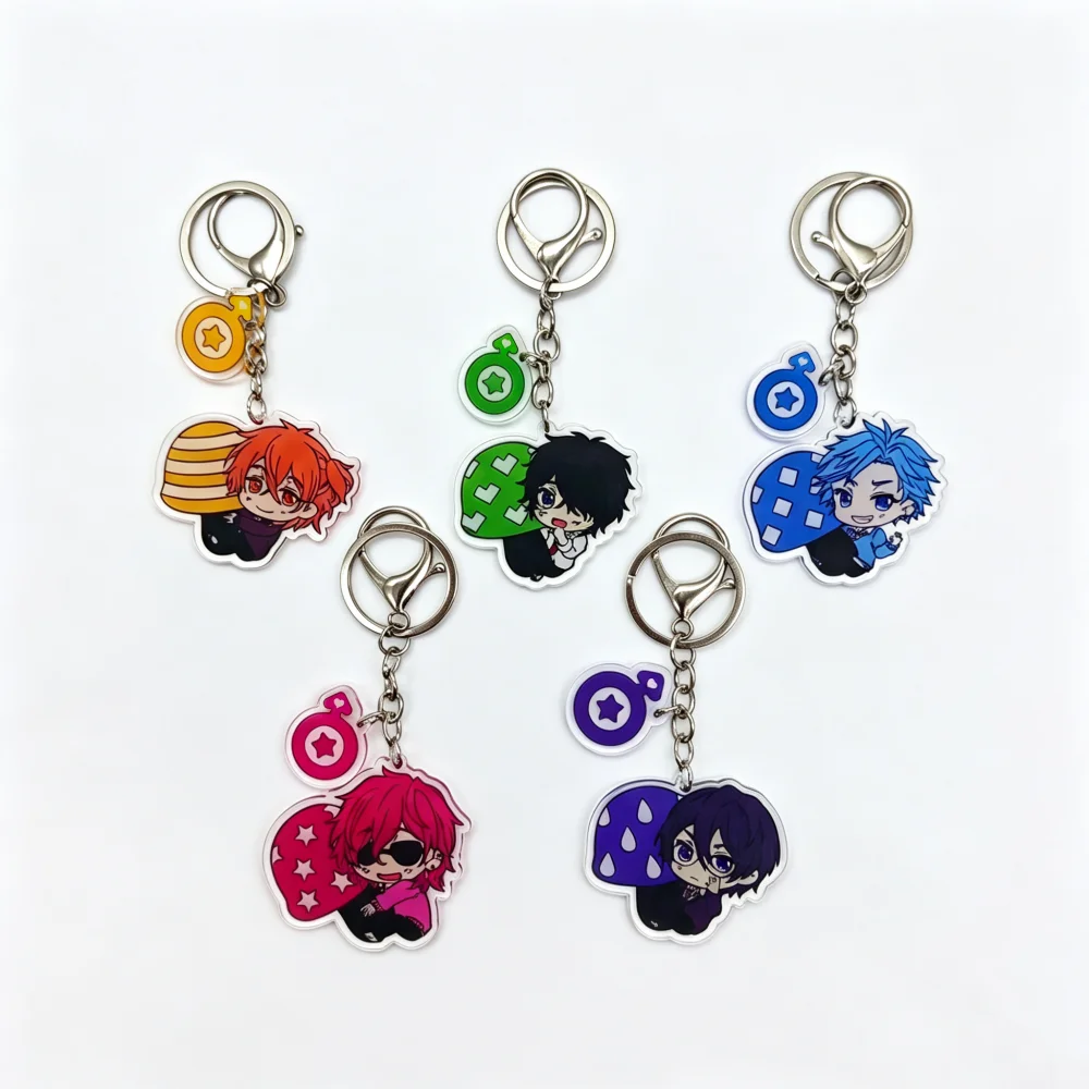 Anime Ayato Yuri Keiichi Akemi Yuu Kashima Cosplay Keychain Acrylic Colorful Keyring Bag Pendant Key Chain Jewelry Accessory