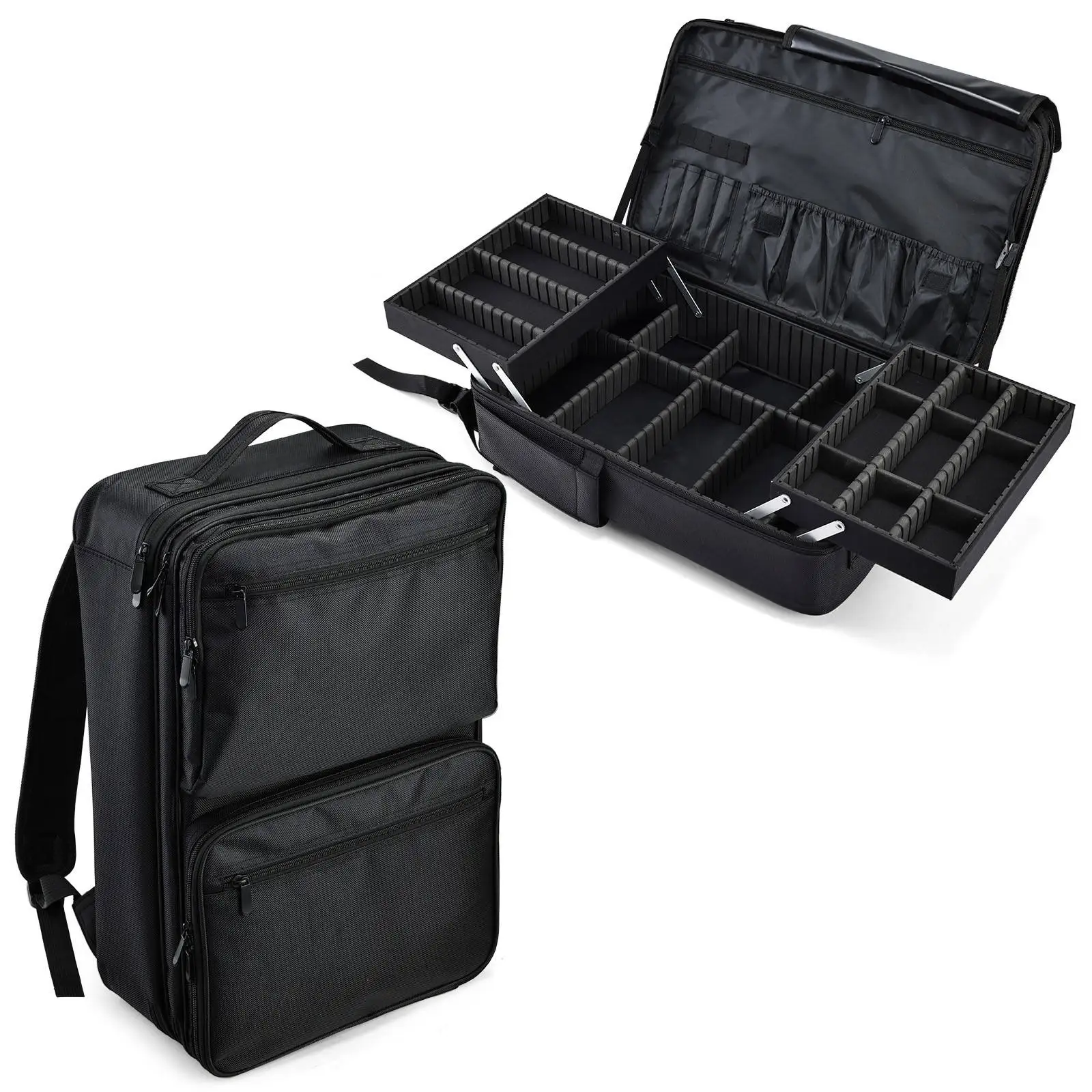 Professional Barber Supplies Large Capacity Portable Barber Hairdressing Tools Storage Bag Barber Cosmetic Backpack