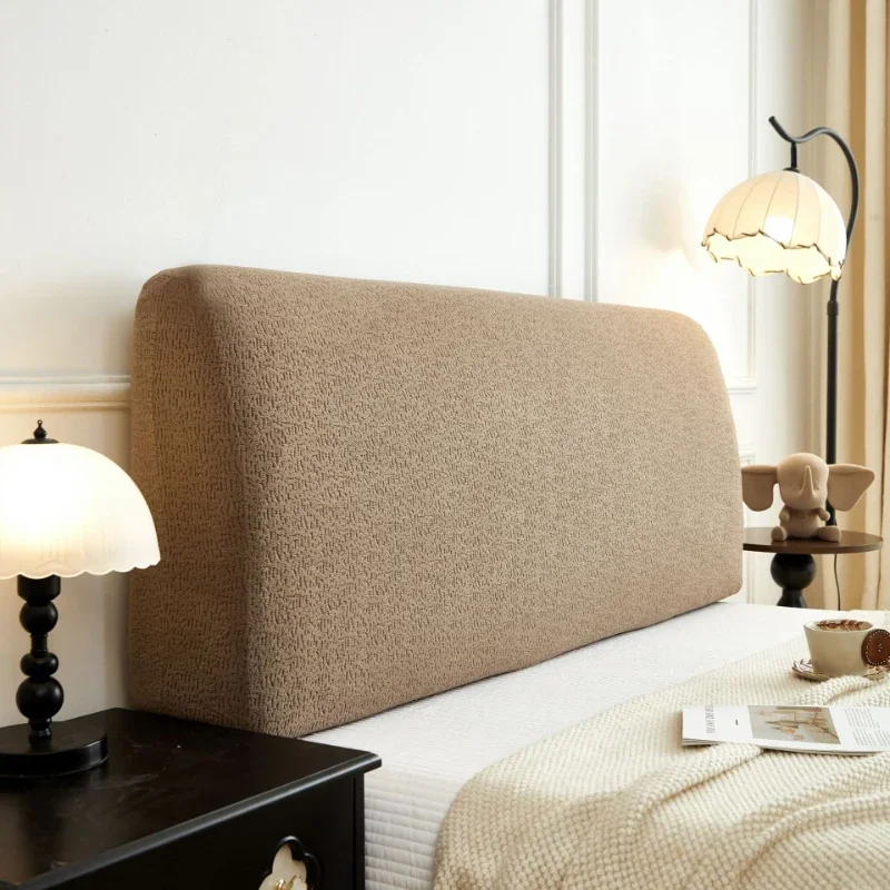 Washable Textured Elastic Headboard Cover All Inclusive Household Dust Cover Anti-collision Bedside Decor Cloth Length 1.2-2.2cm