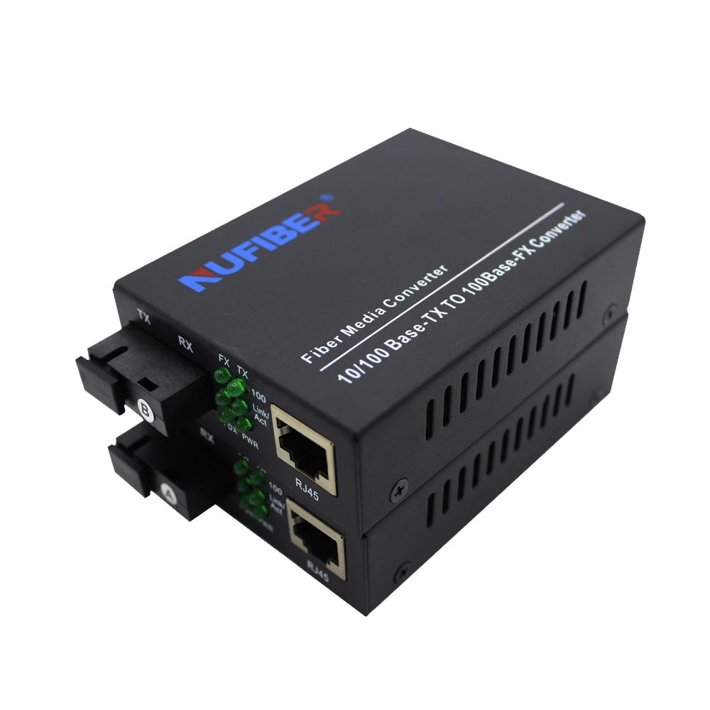 10/100M optical Fiber Media Converter 20km 1310nm Conversor de medios de fibra