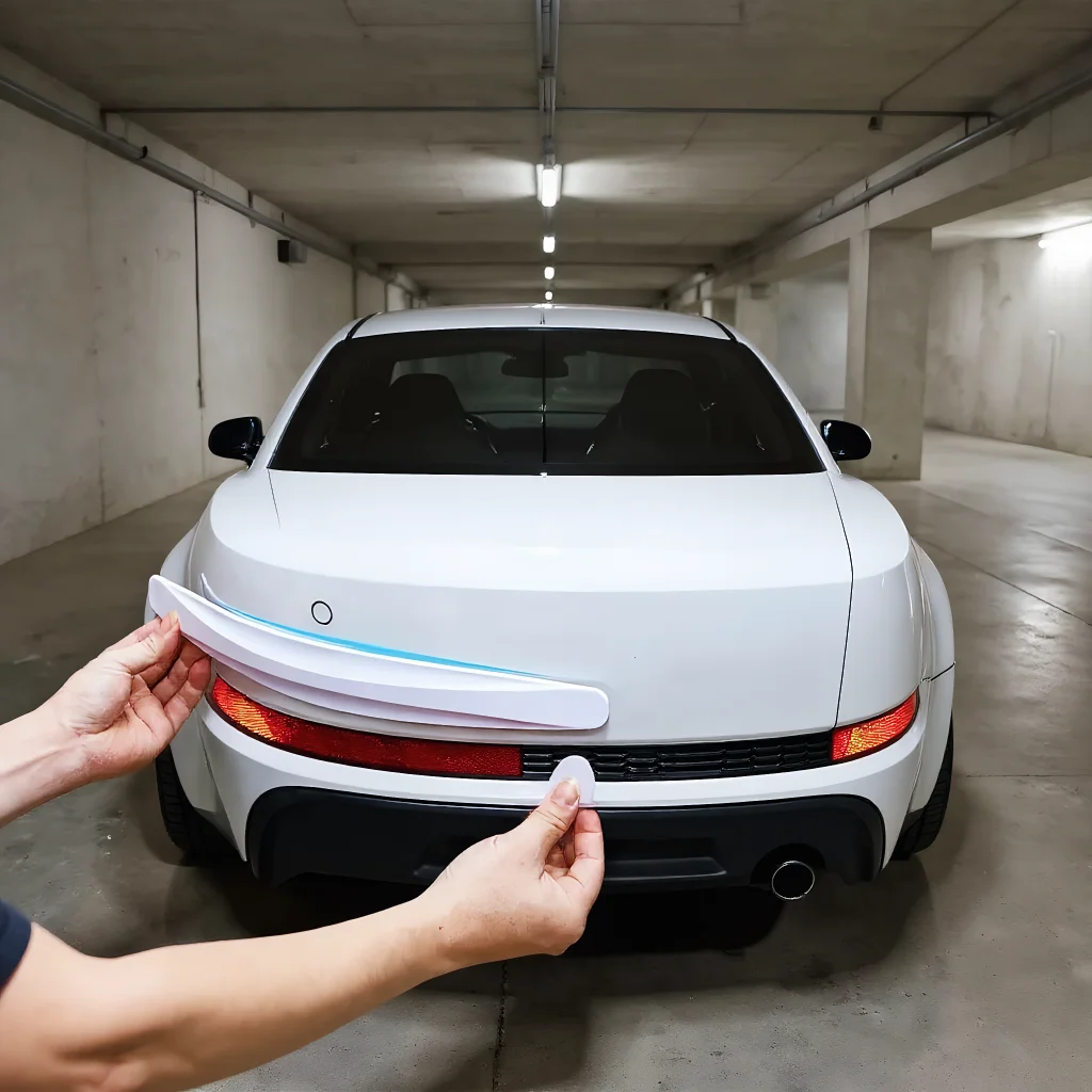 2pcs Universal Anti Collision Protector Stickers Car Front and Rear Corner Bumper Guard Anti Scratch Strips Car Accessories