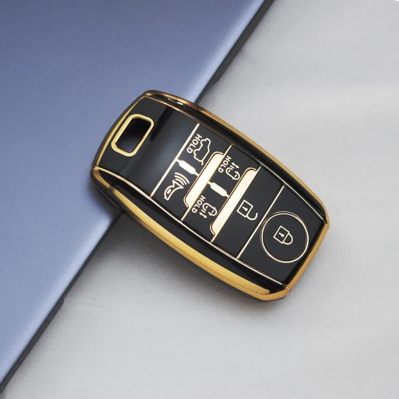Für KIA Sedona 2020 Sorento Grand Carnival 2015 2016 2017 2018 2019 5 Taste Shell Fob Halter Smart Remote TPU Auto schlüssel Fall Abdeckung
