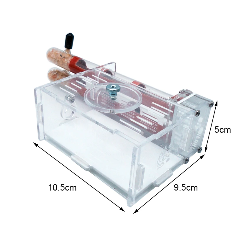 DIY Ant Farm 2 pcs 18-180mm Gypsum Bamboo Test Tube Nest with Feeding Area Pet Anthill Workshop Ant House Queen Ant Nest Castle