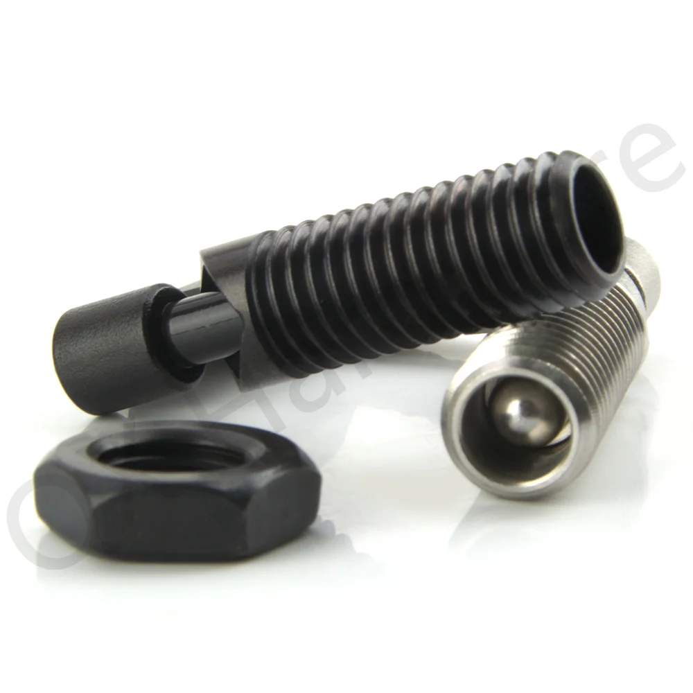 L Menangani Indeks Plunger QX227 Stainless steel/Baja karbon Mur Kunci Ditarik Pin Plunger Kepala Bulat Pin Kunci