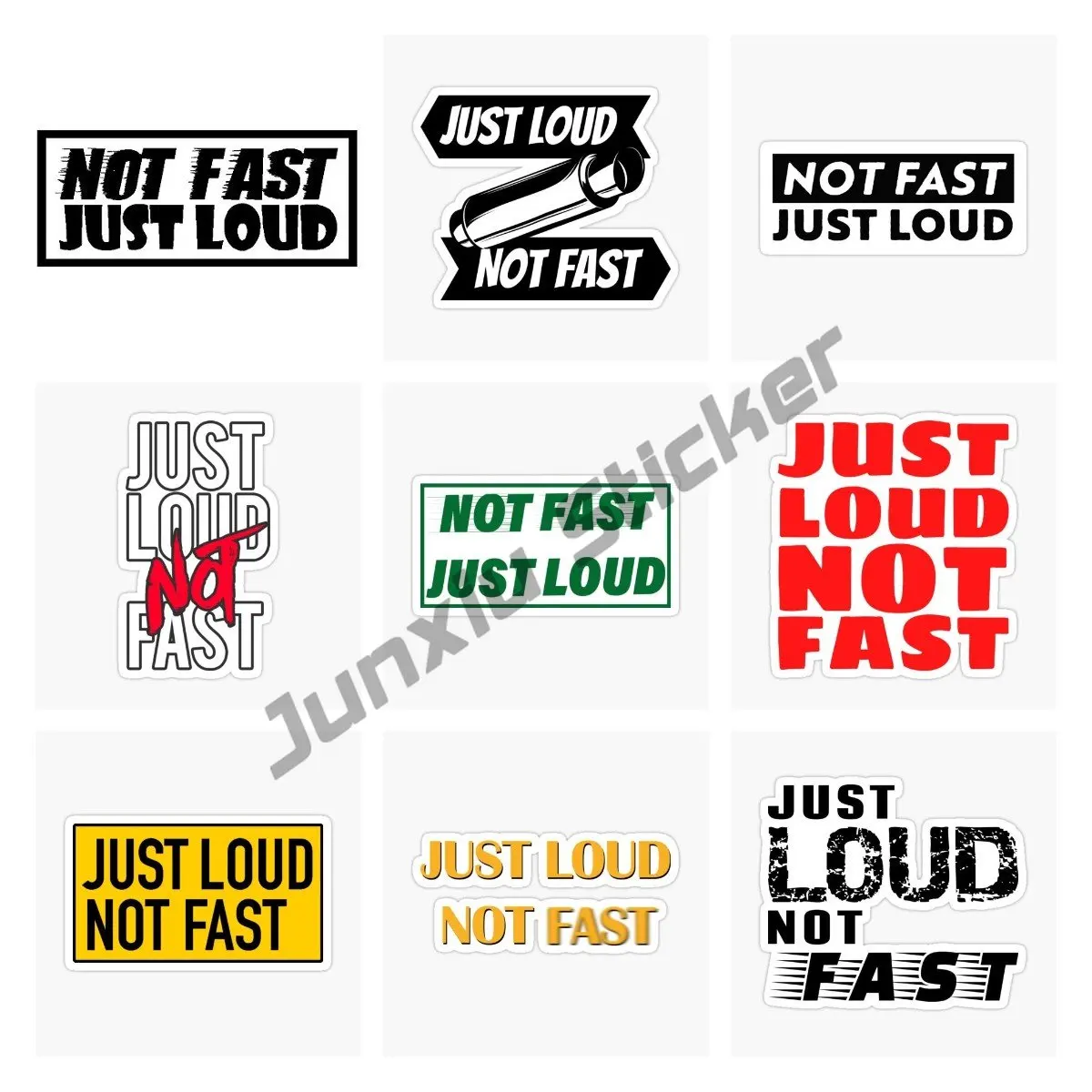 

Personality Just Fast Not Loud JDM Decal Automotive Trucks Vinyl Sticker Bumper Decal DIY Classic Design Car Styling