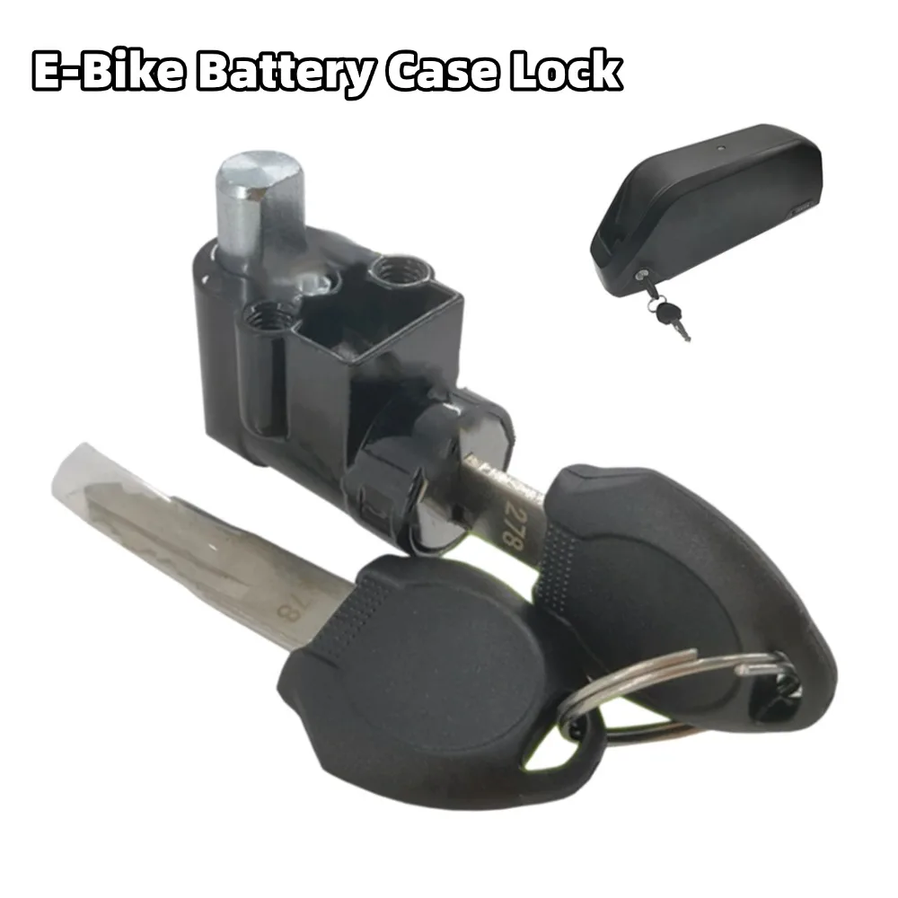 1pc E-bike Lock For Polly Practical Electric Bicycle Battery Case Lock With Ignition On Off Key Replacement Cycling Accessories