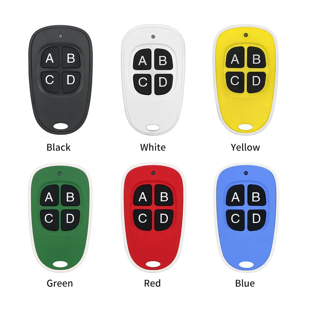 Télécommande universelle RF 433MHz, copie de Code, 4 touches, transmetteur sans fil, duplicateur pour porte de Garage électrique, ouvre-porte, Clone