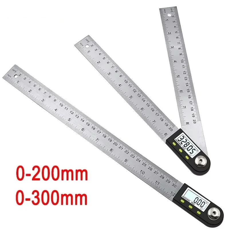 Elektronische Gradenboog 2 IN1 200mm/300mm Digitale Hoek Heerser Inclinometer Hoekzoeker Digitale Hoekmeter 0-360 Graden
