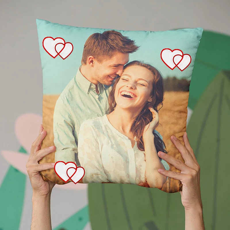 [Customization] 1 Customized Couple Photo Pillow, Providing Personalized Pillows for Loved Ones, Friends, and Family