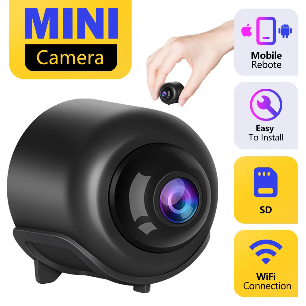 1PC 1080P New X5 Mini Camera Clear Night Vision Light Weight Portable Premium Cams Motion Detection Wireless Surveillance Camera