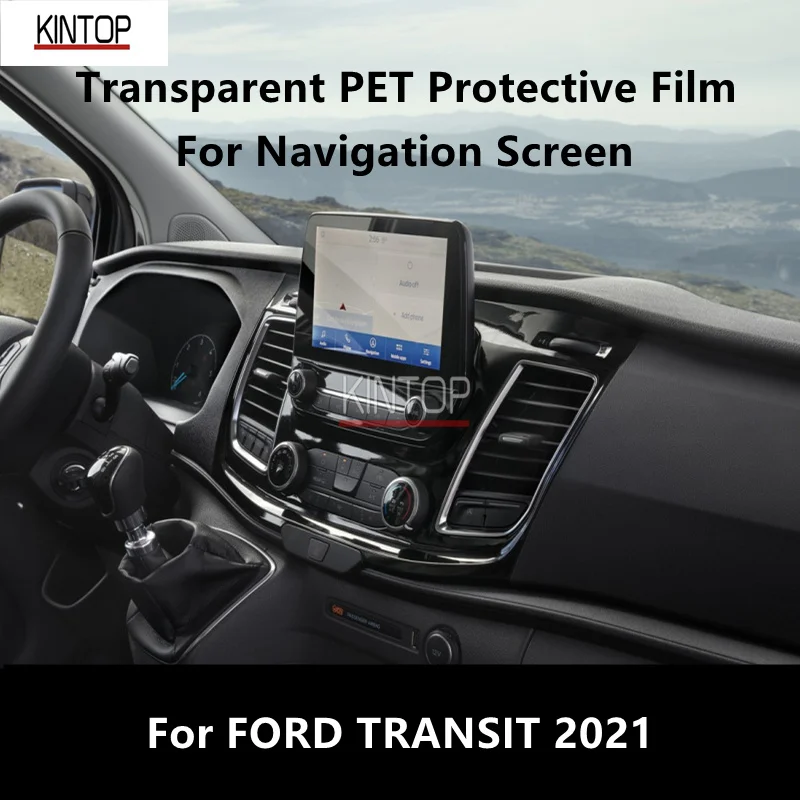 

For FORD TRANSIT 2021 Navigation Screen Transparent PET Protective Film Anti-scratch Accessories Refit
