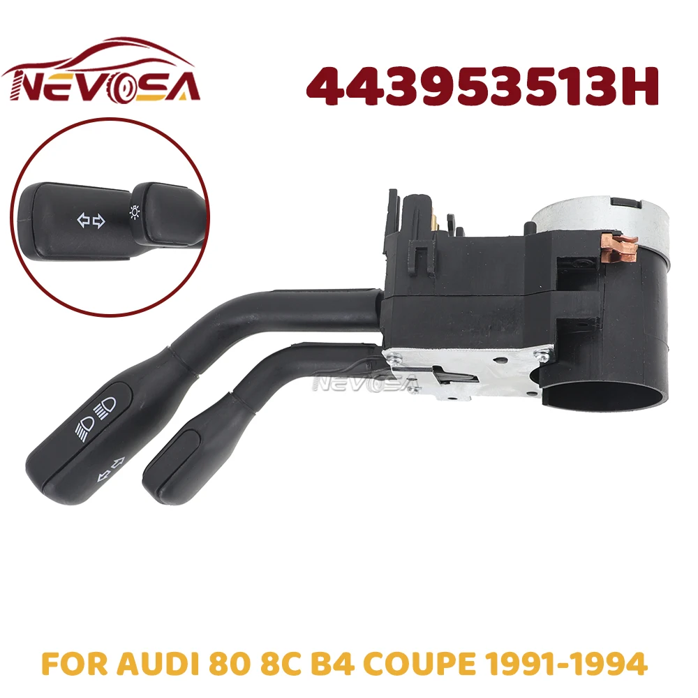 

Light Control Switch For Audi 80 8C B4 Coupe 1991 1992 1993 Windscreen Wiper Stalk Arrow 443953513H Turn Signal Switch