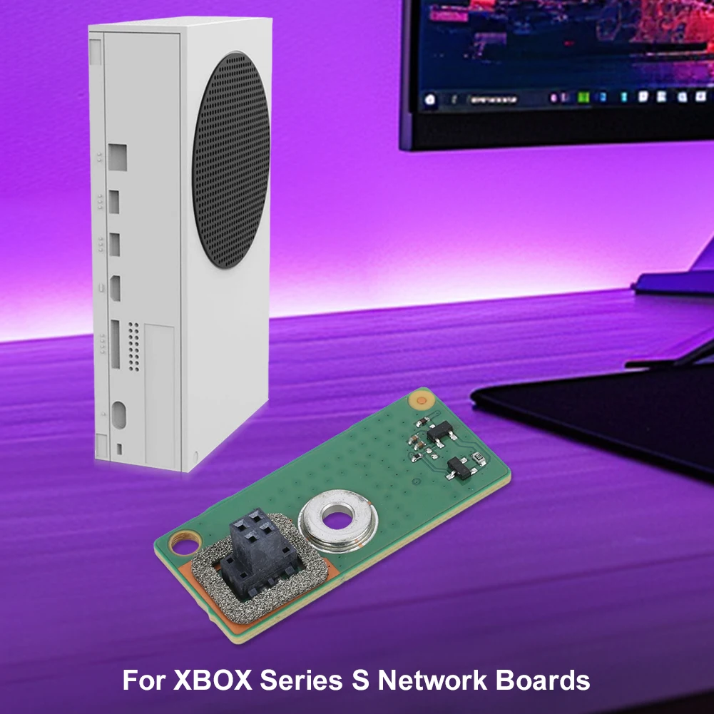 

Запасная плата кнопки питания, устойчивая к ржавчине, плата сетевой карты, маленькая сетевая плата для консоли XBOX Series S, аксессуары