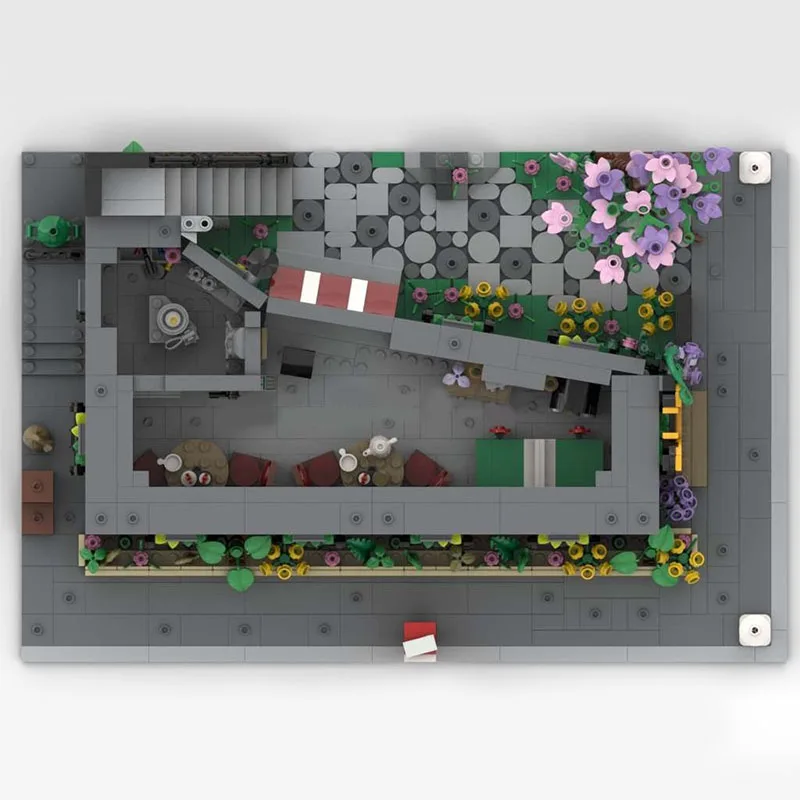 2567 PCS 시티 센터 바 모듈형 맞춤형 빌딩 블록 레트로 건축 모델 디스플레이 장난감 어린이 DIY 조립 생일 선물