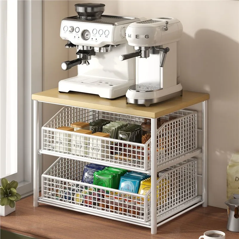 

Coffeeer Capsule Tea Bag Desktop Storage Box Der Sle Storage Ra Kitchen Cooking Utensils Organizing elf Holder