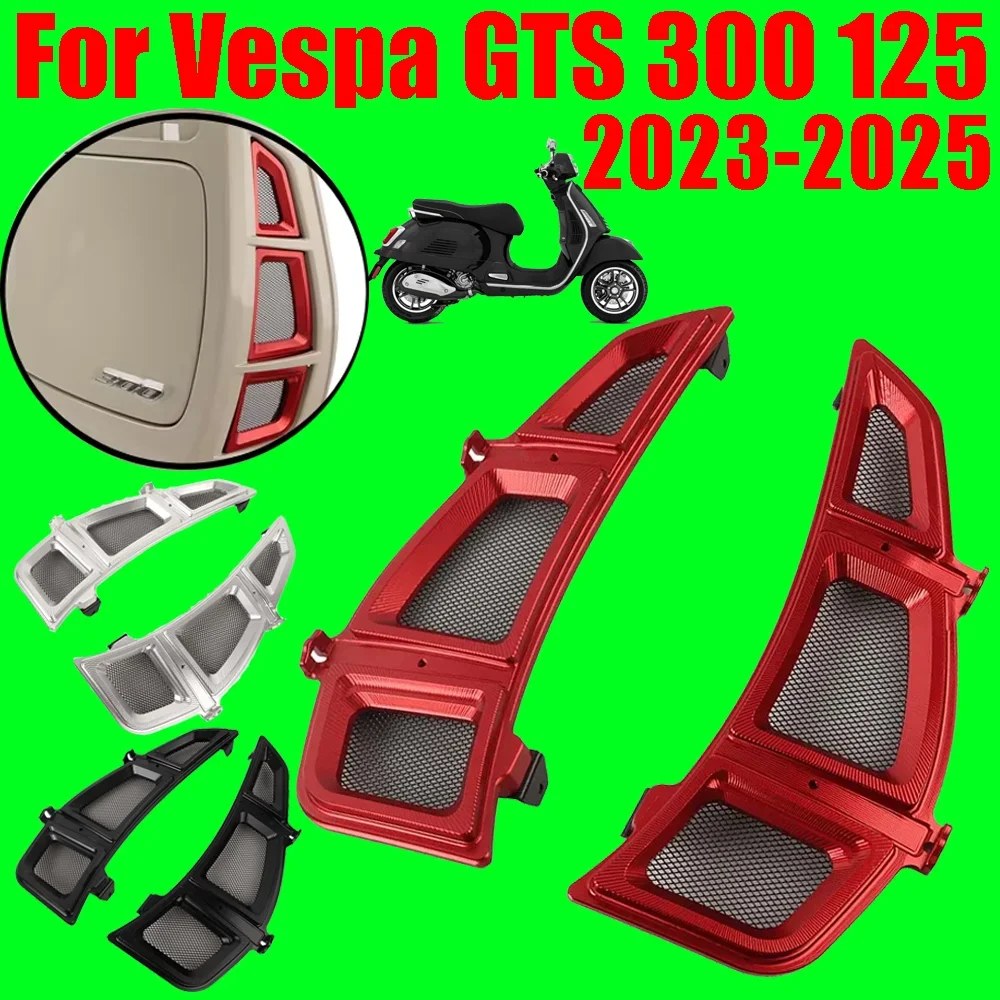 

Motorcycle Accessories Radiator Grille Guard Cover Protector Air Inlet Grids For Vespa GTS 300 125 310 2023 2024 2025 GTS300