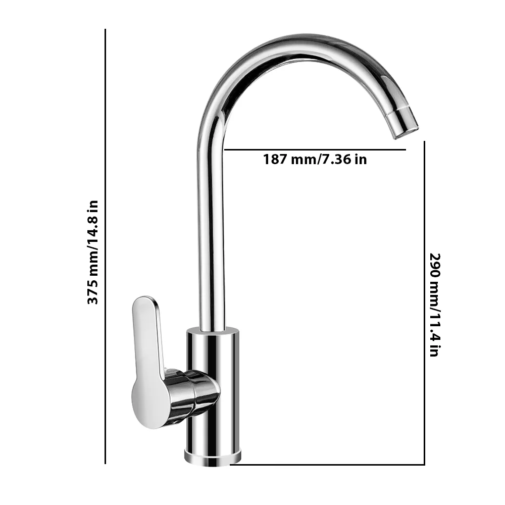 Rubinetto della cucina rubinetto della cucina misto caldo e freddo rubinetto del lavandino della cucina monocomando rubinetto dell\'acqua rubinetto