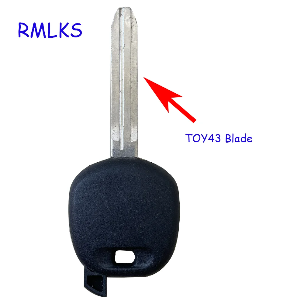 

RMLKS транспондерный брелок с чипом 4C подходит для Toyota RAV4 PRADO Camry Reiz Highlander Yaris Corolla Uncut Key Blade