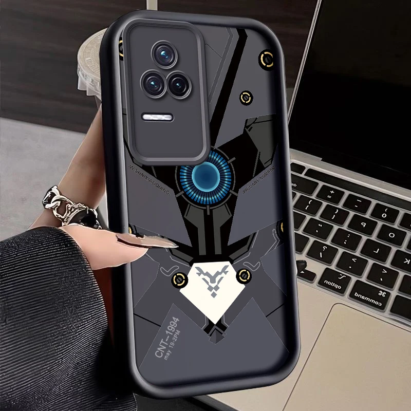 Coque Mechanical Armor Painted Phone Case For Xiaomi Redmi K50 Pro RedmiK50 K50Pro Silicone Anti Drop Soft Cover