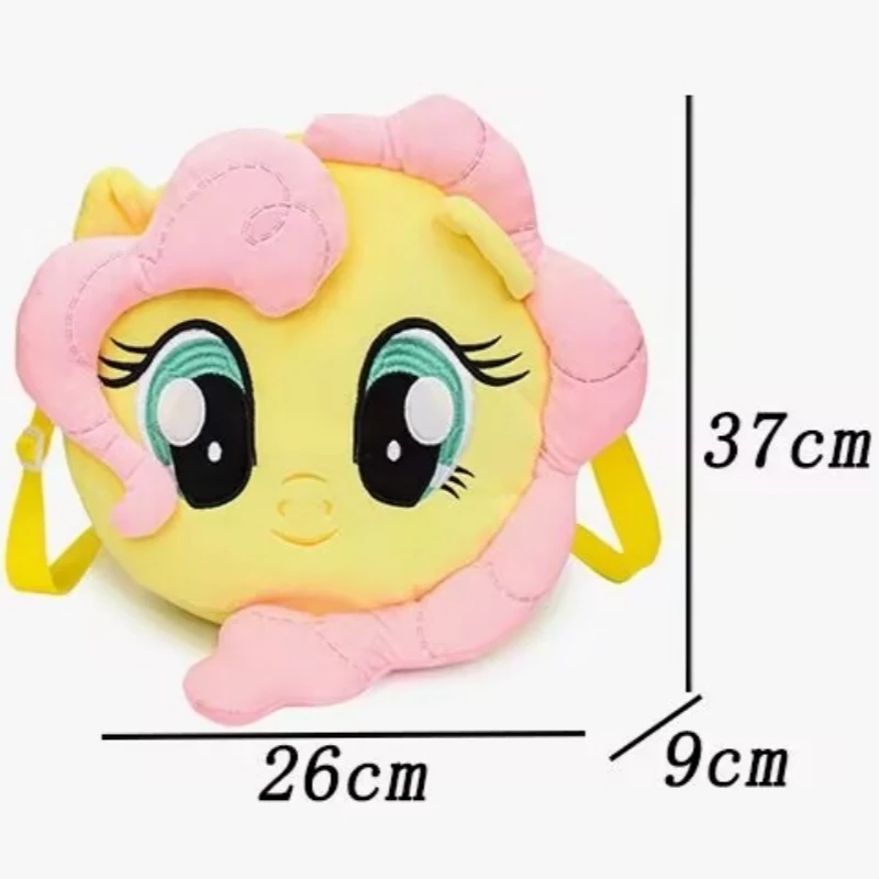 

7-14 Years Anime Fluttershy Horse Doll Girl Cartoon Plush Backpack 26CM*9CM*37CM