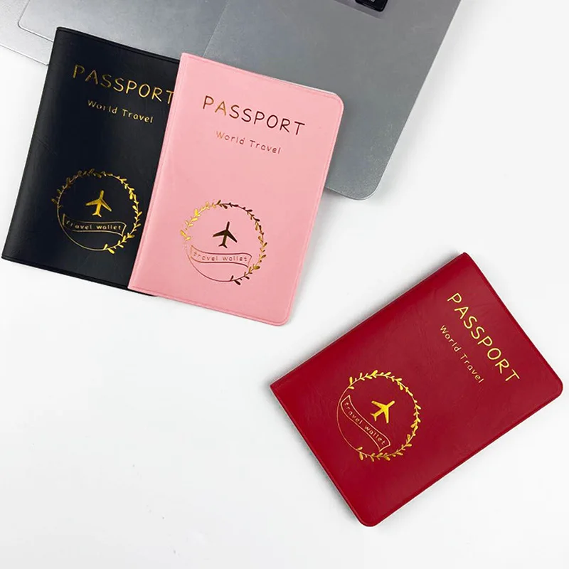 

Cute Korean Women Passport Cover PVC Waterproof Passport Case Airplane Lovely Travel Case for Passport