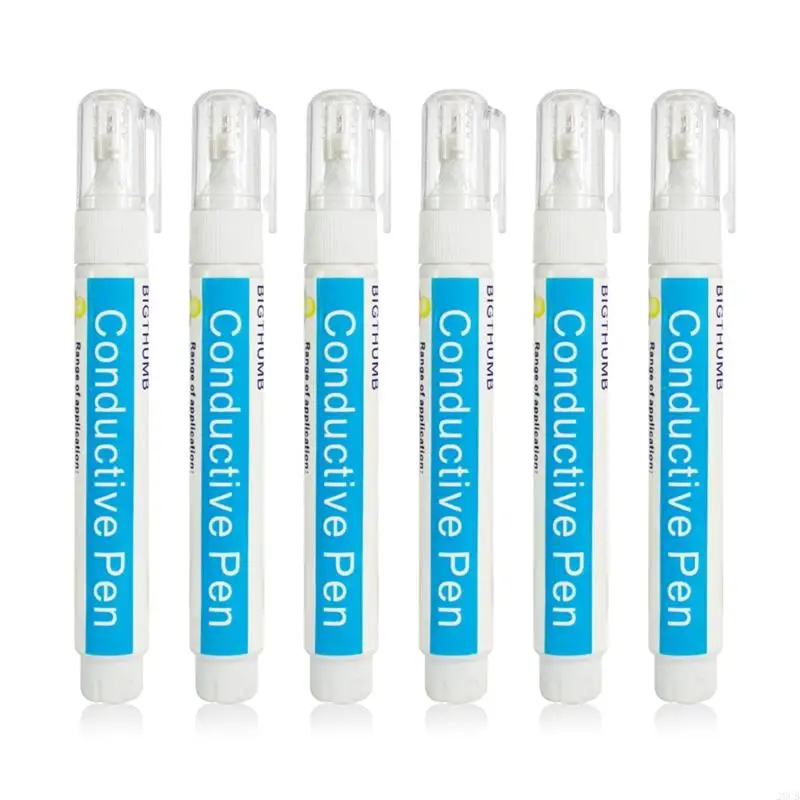 Pen pintura conductora 20cb Herramientas reparación circuitos fáciles usar para hacer tarjetas luminosas