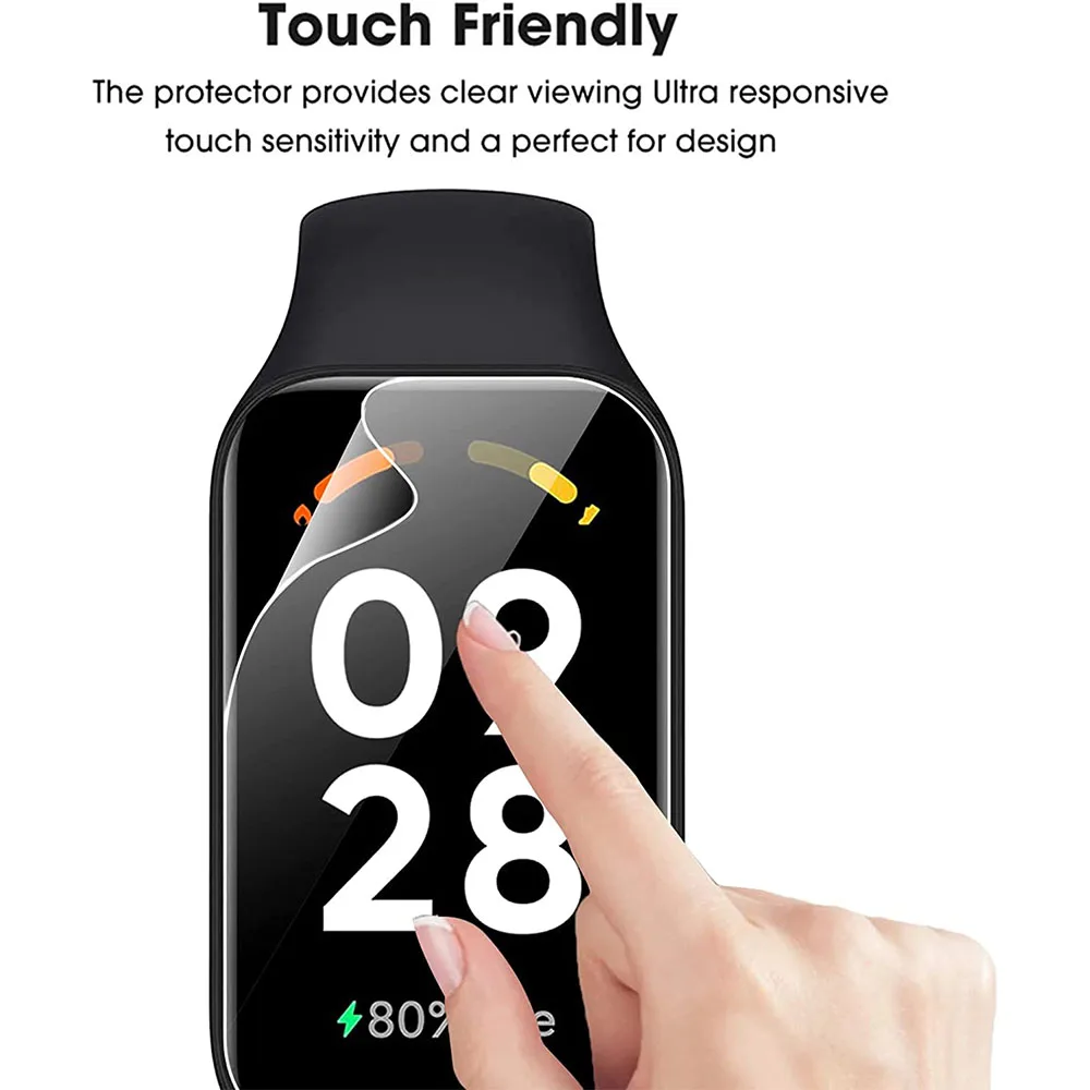 BEHUA 화면 보호기 클리어 HD 하이드로 겔 보호 필름 액세서리 Redmi 밴드 2 밴드 2 스마트 워치 팔찌 액세서리