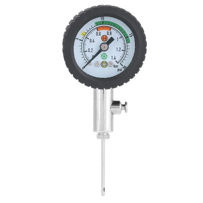 Presión de bola Presión de aire precisa de acero inoxidable para fútbol, baloncesto, voleibol y otras pelotas