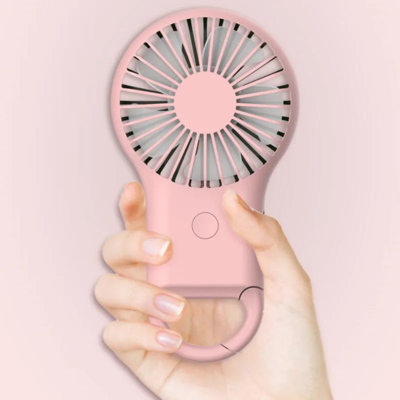 

New Leyou Buckle Mini Fan Mini Fan Usb Portable Can Be Bagged Outdoor Handheld Fan Hand Fan Rechargeable Small Body Big Wind