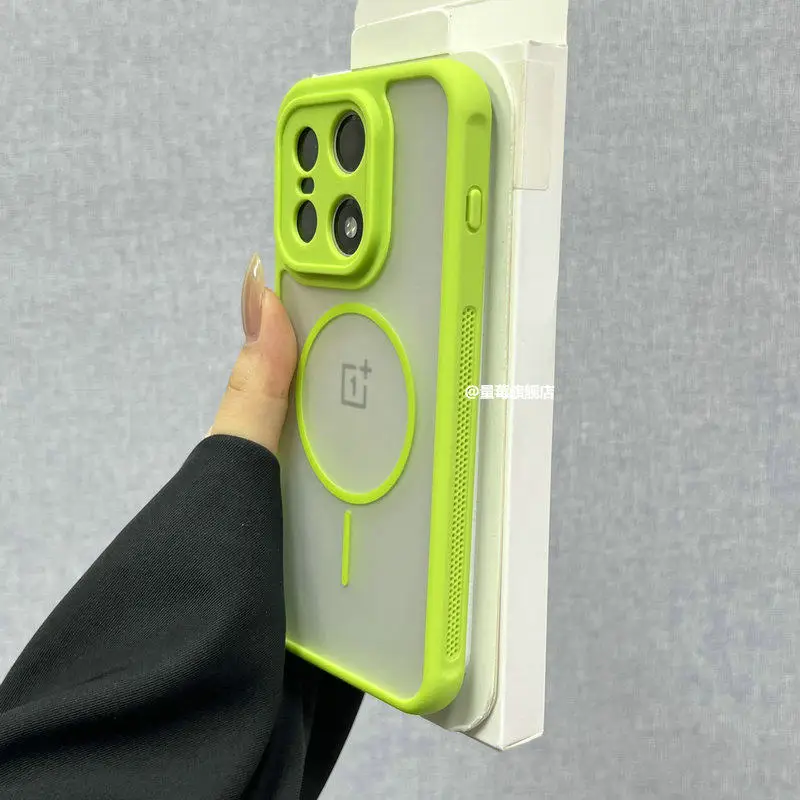 Etui na OnePlus 15, modne silikonowe etui z magnetycznym zamknięciem, ochrona przed upadkiem, tylna obudowa na OnePlus 15, bumper, funda. — zdjęcie produktu 5