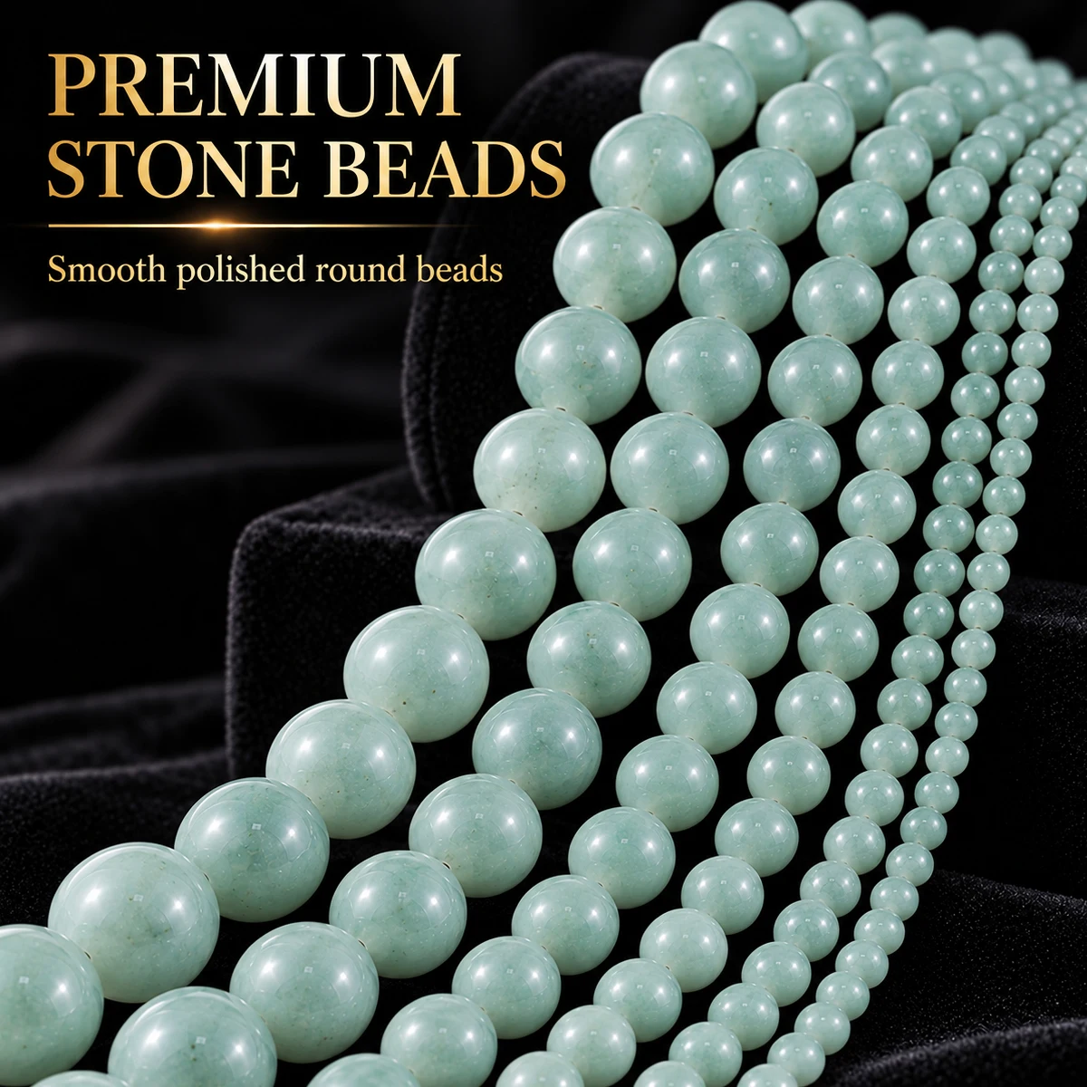 4-10mm 18-41pcs Stone Look Blue Water Hetian Chalcedony Suitable for Jewelry Making: Necklaces Bracelets and Handmade DIY Access