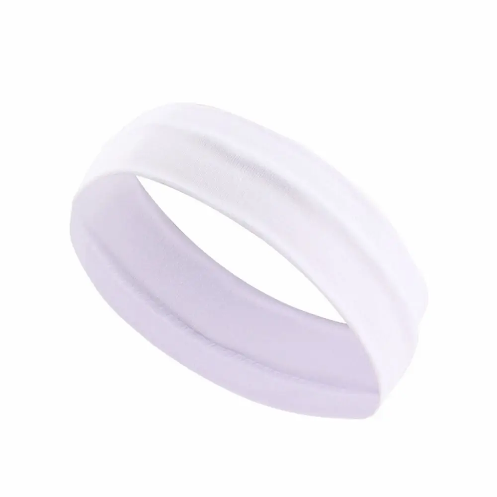 Summer Hairband Fitness Running Dance Stretch Elastic Hair Band Pure Color Headband Headband Non Slip Sweatbands