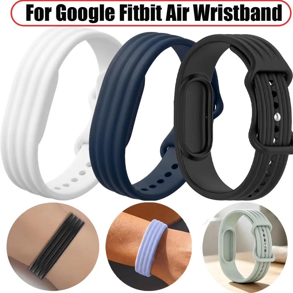 Silikonarmband für Google Fitbit Air Smartwatch-Zubehör, atmungsaktives Sportarmband, Ersatzarmband, Fitness-Tracker-Uhrenarmband