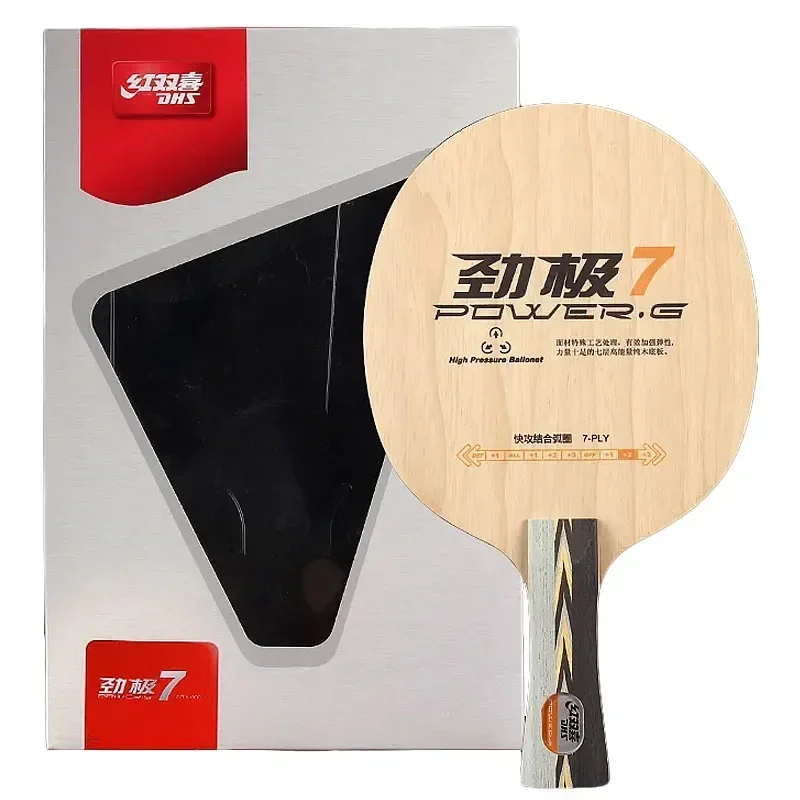 Power G7 PG7 Table Tennis Racket 7 Pure Wood Offensive Good Support Ping Pong Blade with Original Box Love the pain cycling Maap