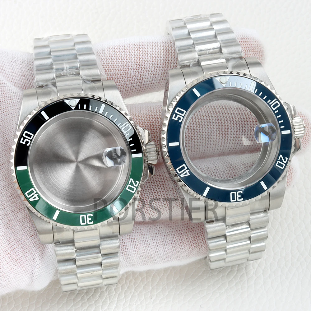 

Корпус часов NH35 40 мм с сапфировым стеклом для Yacht-Master SUB NH34 NH35 NH36 NH38 Механизм из нержавеющей стали 316L Президентский браслет