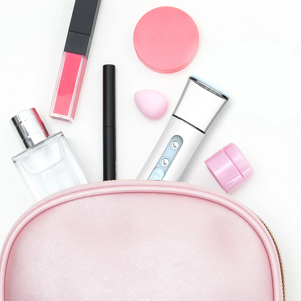 Protable Mini Nano Nebel Sprayer Gesichts Dampfer Haut Tester Maschine Feuchtigkeitsspendende Feuchtigkeitsspendende Gesicht SPA Luftbefeuchter Hautpflege Werkzeug