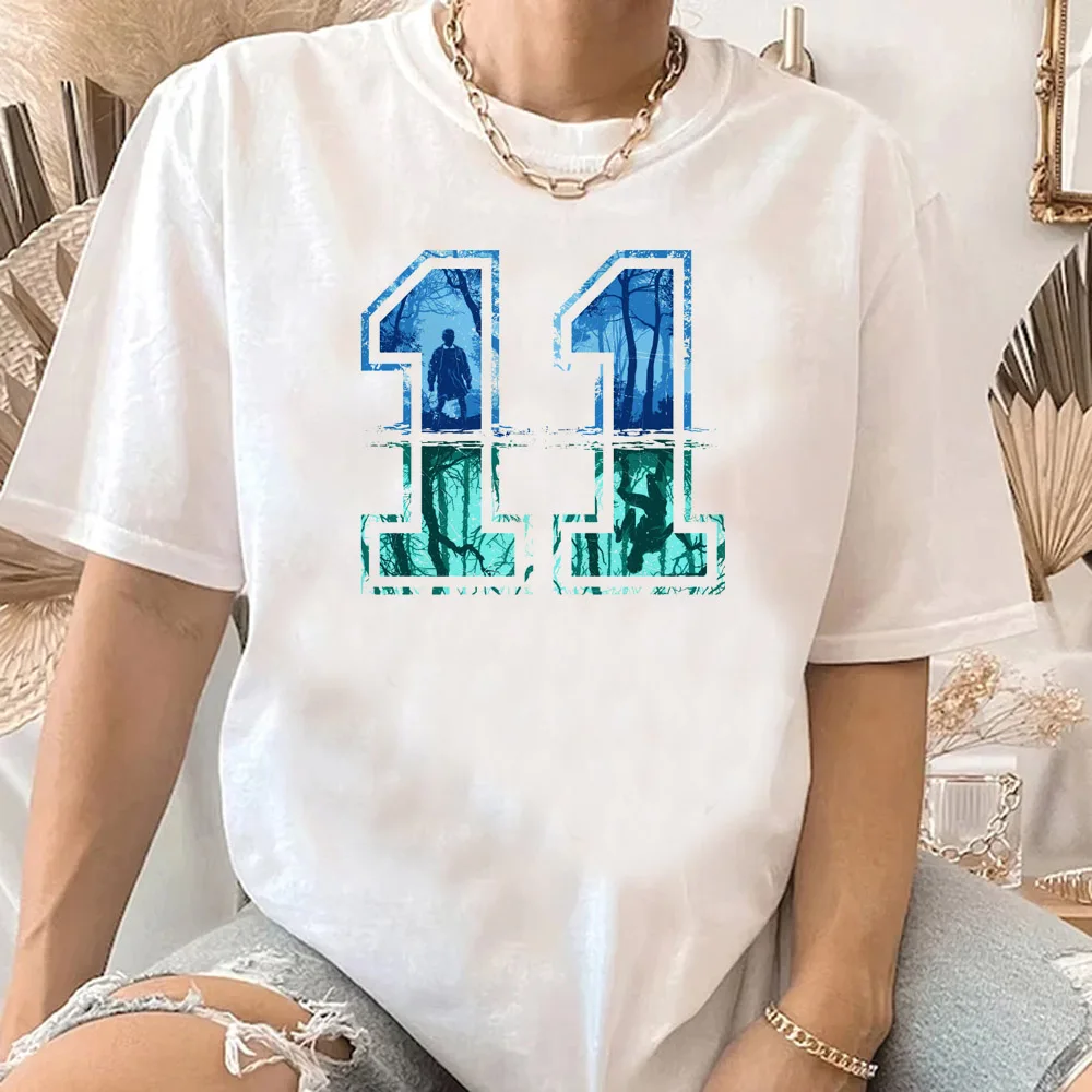 Camiseta de filme de tv quente feminina o demogorgon t camisa de manga curta unissex topos tshirt cannibal flor streetwear