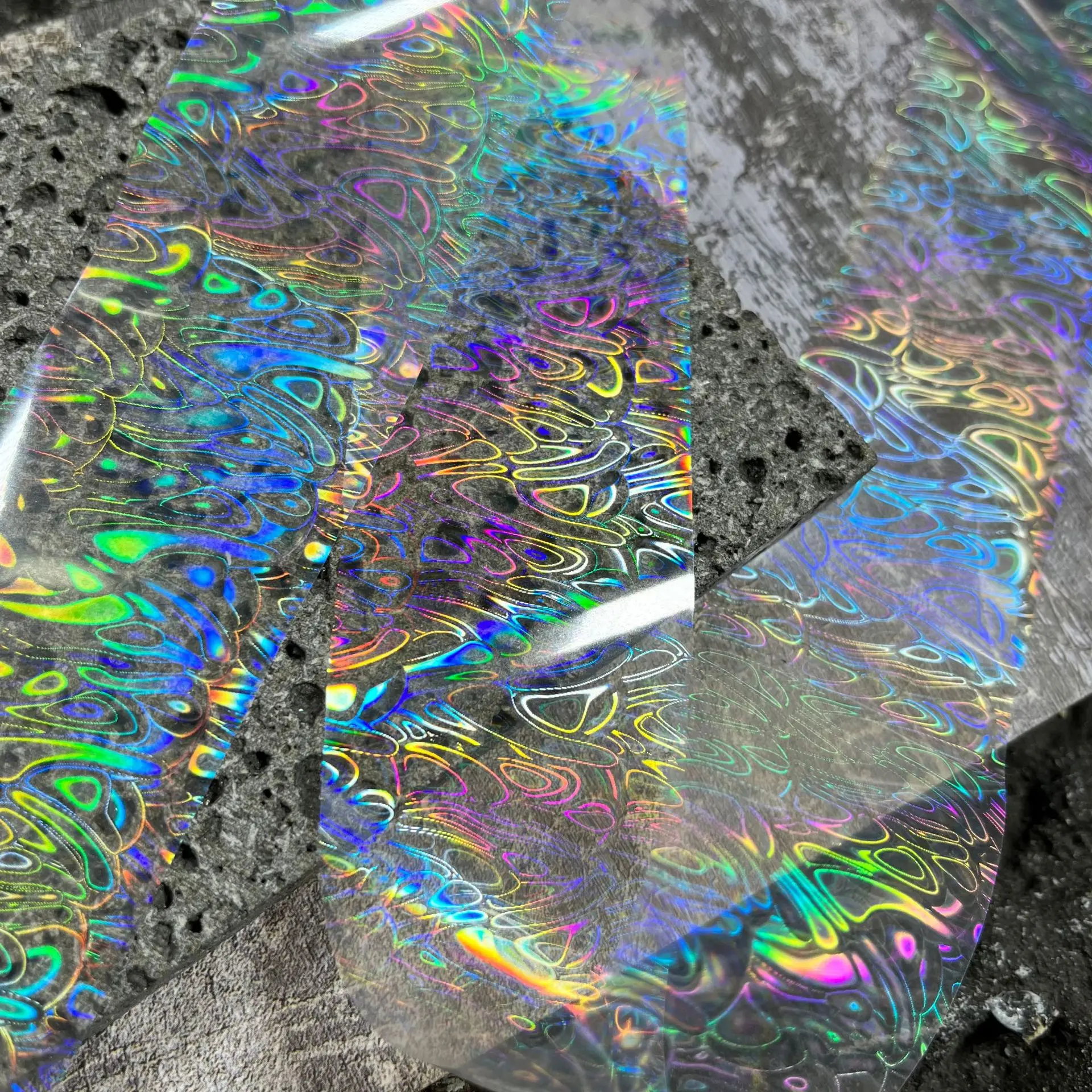 50/100 cm Fisch Skala Chamäleon Nägel Metall Nail art Folie Fisch Köder Transfer Aufkleber Wraps Aufkleber Laser Maniküre dekorationen