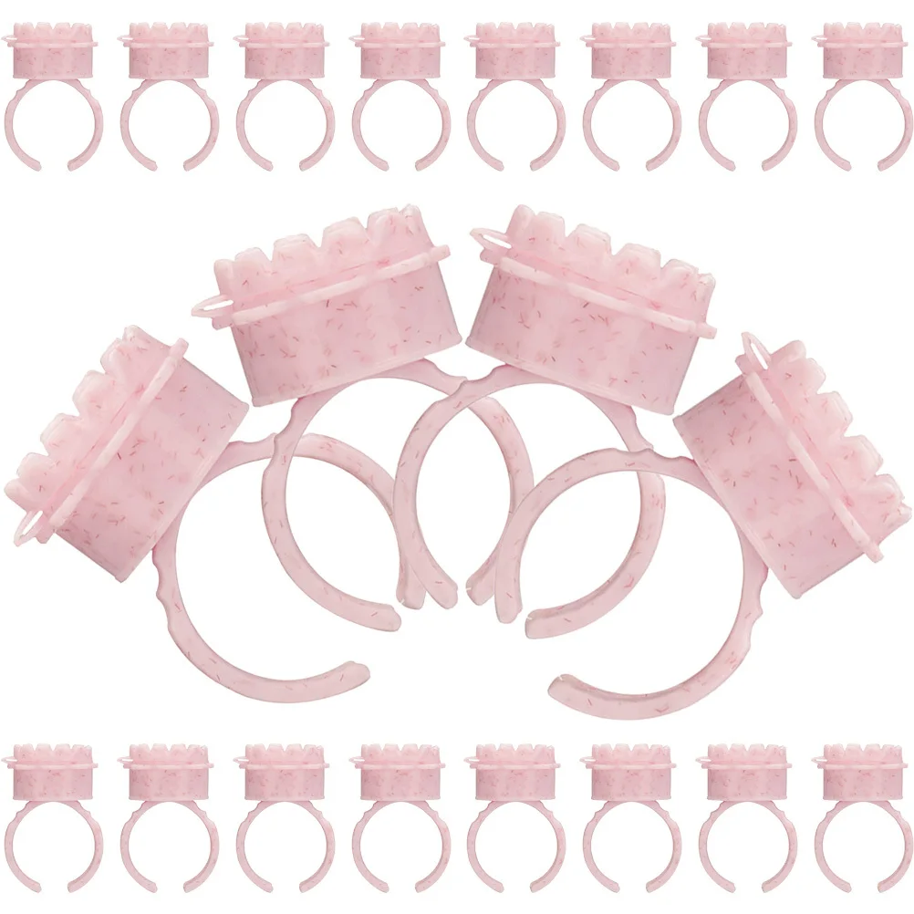 50 قطعة حلقات غراء الرموش المقاومة الوشم الصباغ المنظم رمش الغراء الدائري حلقات الحبر الوشم #3