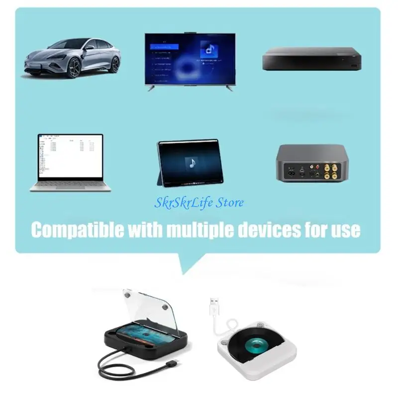 

E65E Durability ABS Car Disc Player Works With Various Music Systems Durability