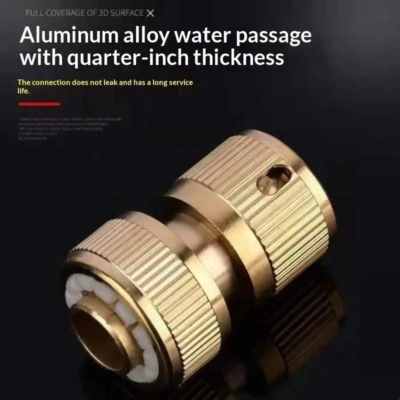 High Pressure Water Spray Gun Metal Nozzle Leakproof Car Wash Sprinkler for Garden Plant Watering Yard Cleaning