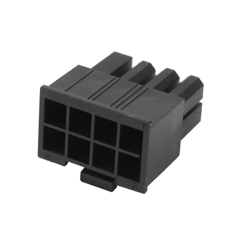60PCS 4.2Mm 8P 8PIN Male PCI-E Pcie Power Connector Plastic Shell For PC Computer ATX Graphics Card GPU, Black