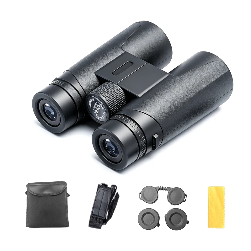 Télescope binoculaire 10x42, prisme BAK4 longue portée 2000M pour l'observation des oiseaux, la chasse, le camping en plein air, les concerts