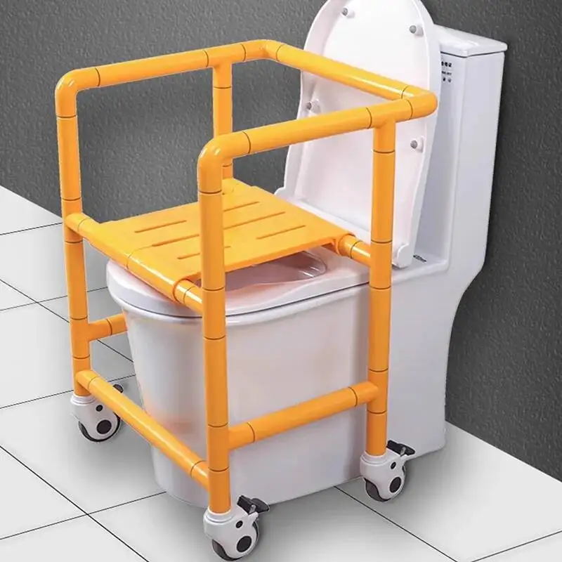 المعادن المعاقين كرسي الحمام المرحاض المحمولة خطوة دش الأطفال البراز مندر قعادة الطبية Cabeceros أثاث ما بعد الحداثة #1