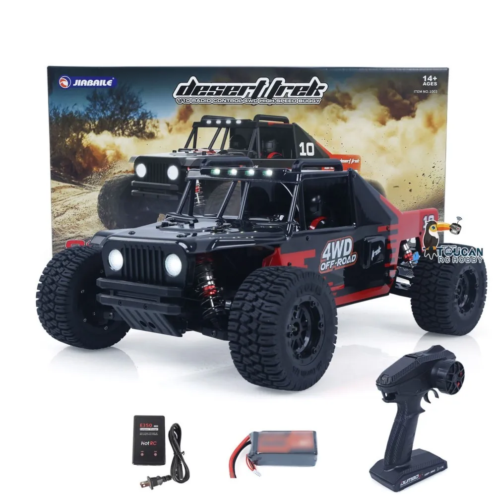 US Stock 1/10 70KM/H 4*4 Remote Control RC Racing Car Brushless Electric Vehicle Hobbywing 60A ESC 3 Differentials Metal Gears