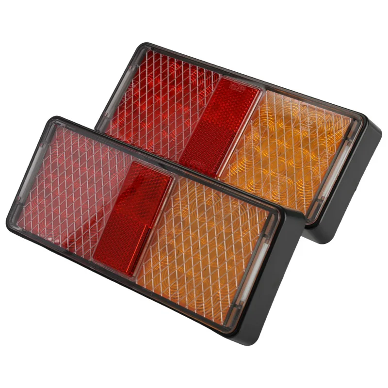

2PCS LTL1901 square LED taillight steering brake driving reply reflection waterproof shock E4 certified RV signal